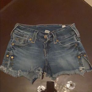True Religion jean shorts